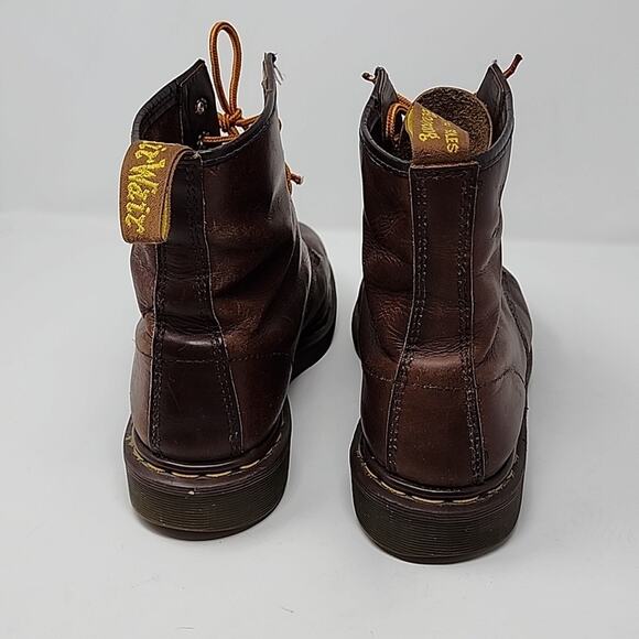 Dr. Martens Brown Leather Men's Boots Size 9 - Picture 4 of 7